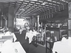 Hotel Vladimir, wnętrze restauracji, 1986,
