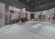 Widok wystawy Net Making, Pawilon Ukraiński, 60. Biennale Sztuki w Wenecji, 2024